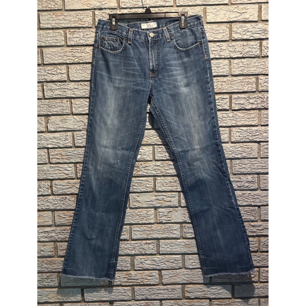 Armani Exchange Low Rise Straight Leg Jeans Blue Denim Made in USA Size 10 Reg